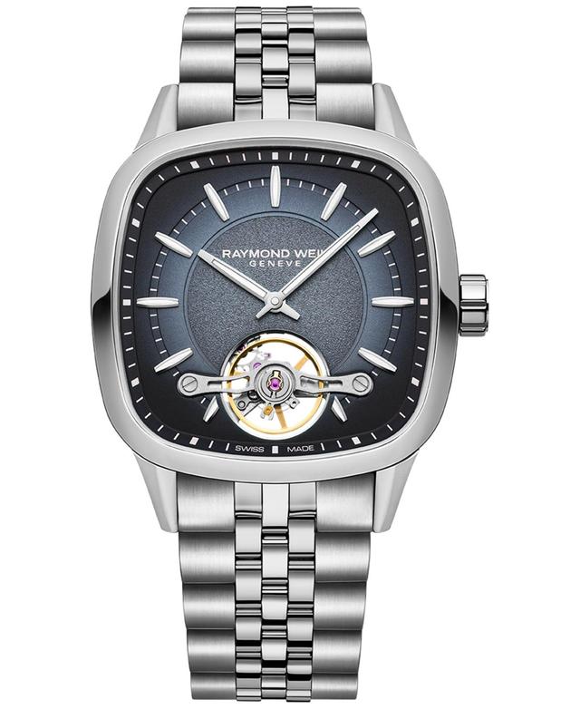 Raymond Weil Mens Swiss Automatic Freelancer Stainless Steel Bracelet Watch 40mm Product Image