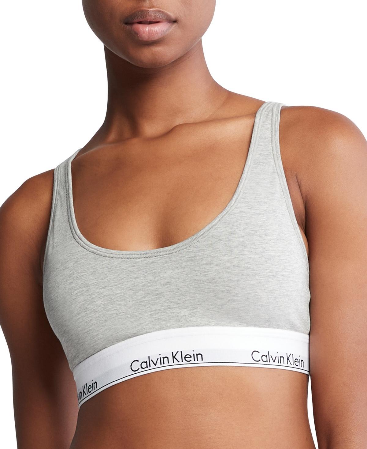 Calvin Klein Womens Modern Cotton Lightly Lined Bralette QF7586 Product Image