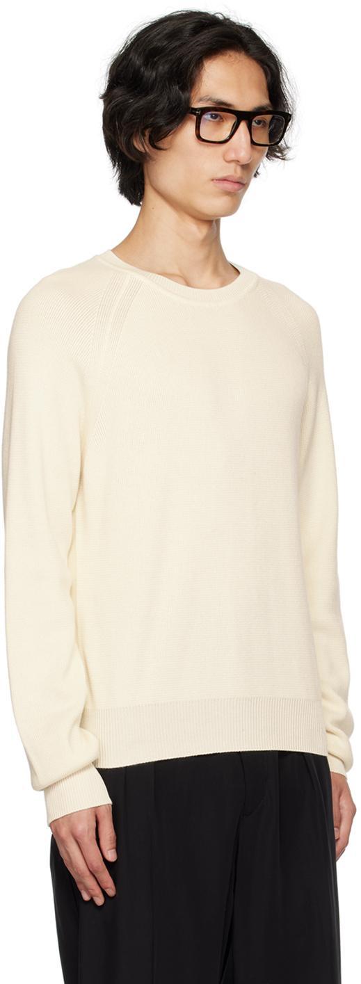 TOM FORD Off-white Raglan Sweater In Aw004 Ivory Product Image