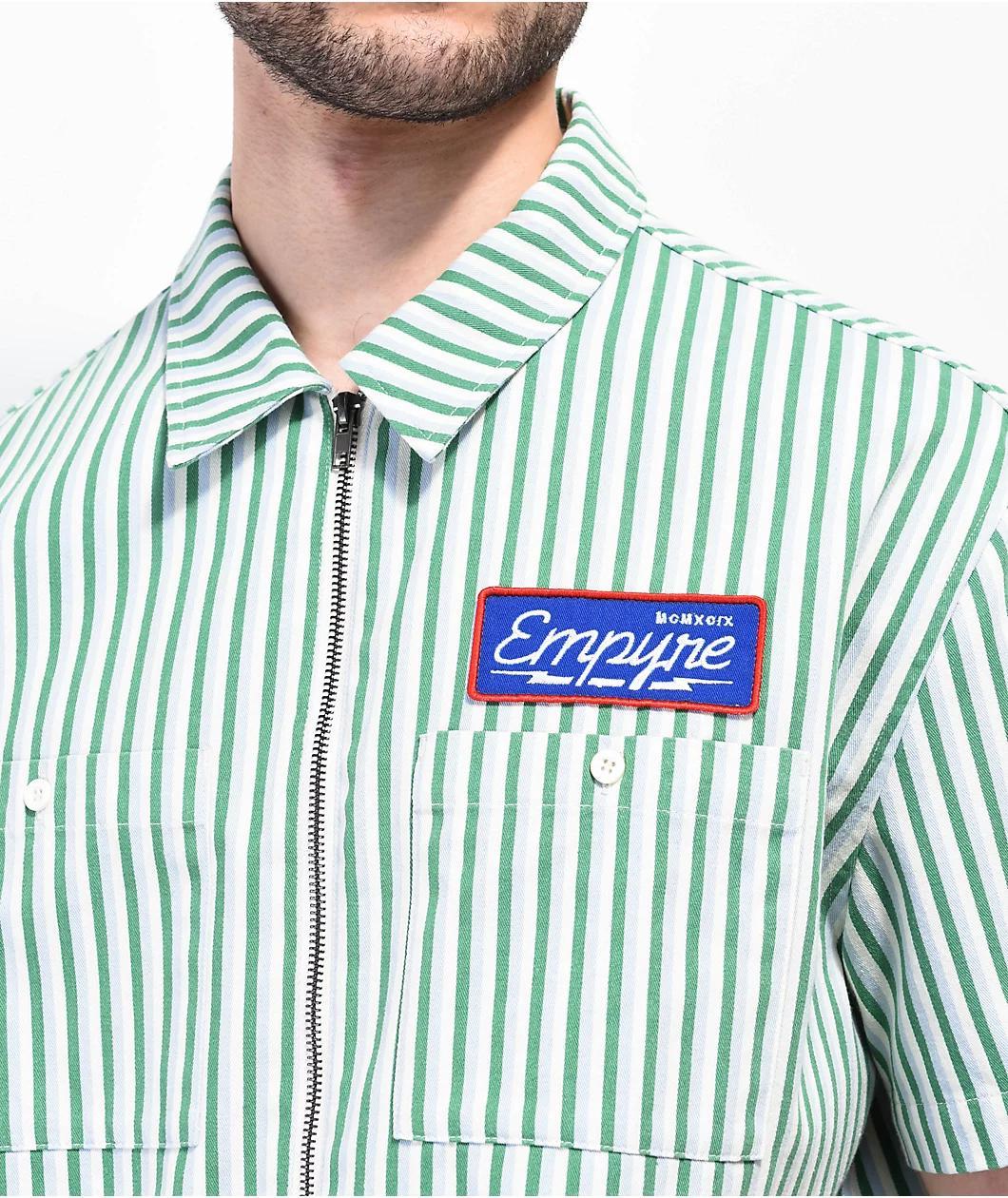 Empyre Glen Green Stripe Short Sleeve Shirt Product Image