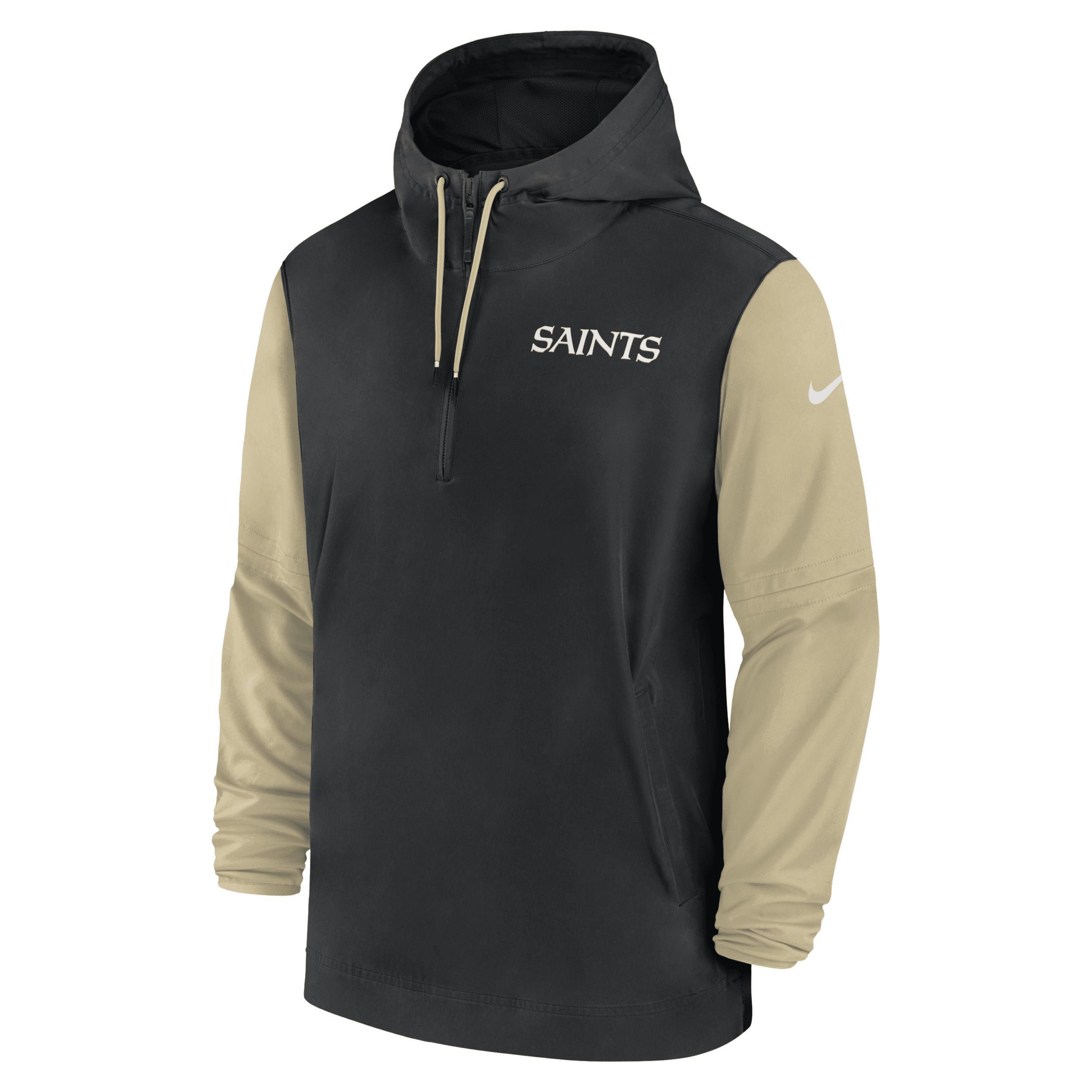 Pittsburgh Steelers Sideline Pre-Game Player Nike Mens NFL 1/2-Zip Hooded Jacket Product Image