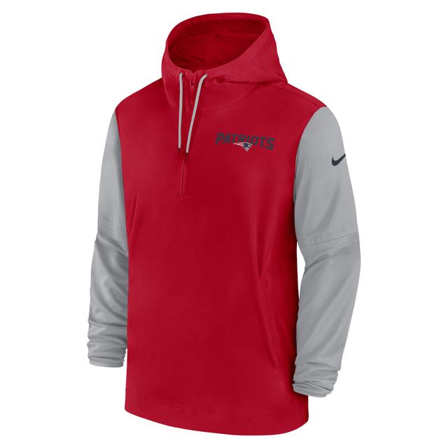 Florida State Seminoles Sideline Pre-Game Player Nike Men's College 1/2-Zip Hooded Jacket Product Image