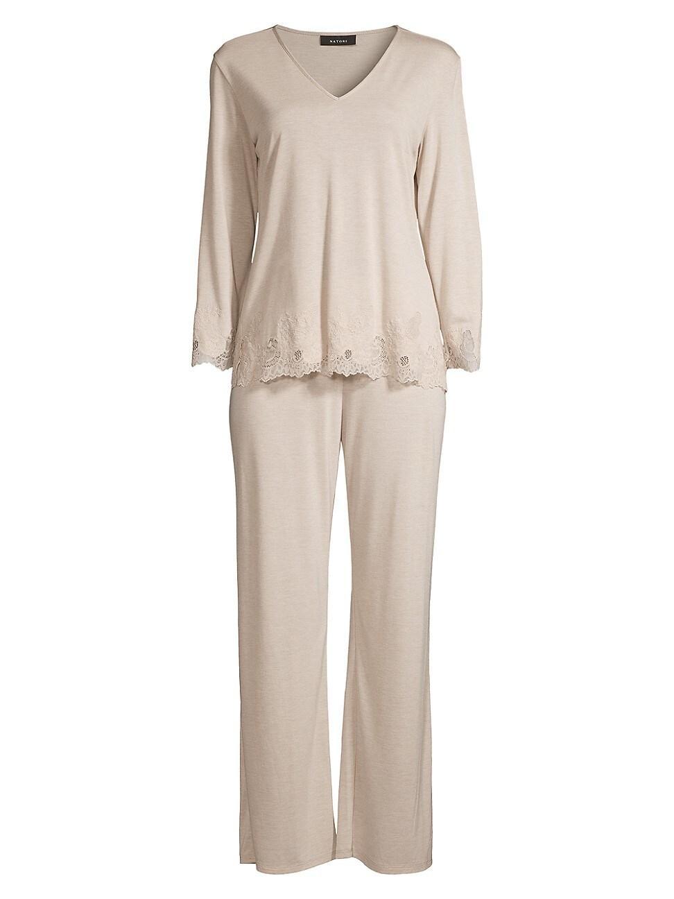 Womens Luxe Shangri La Two-Piece Pajama Set Product Image