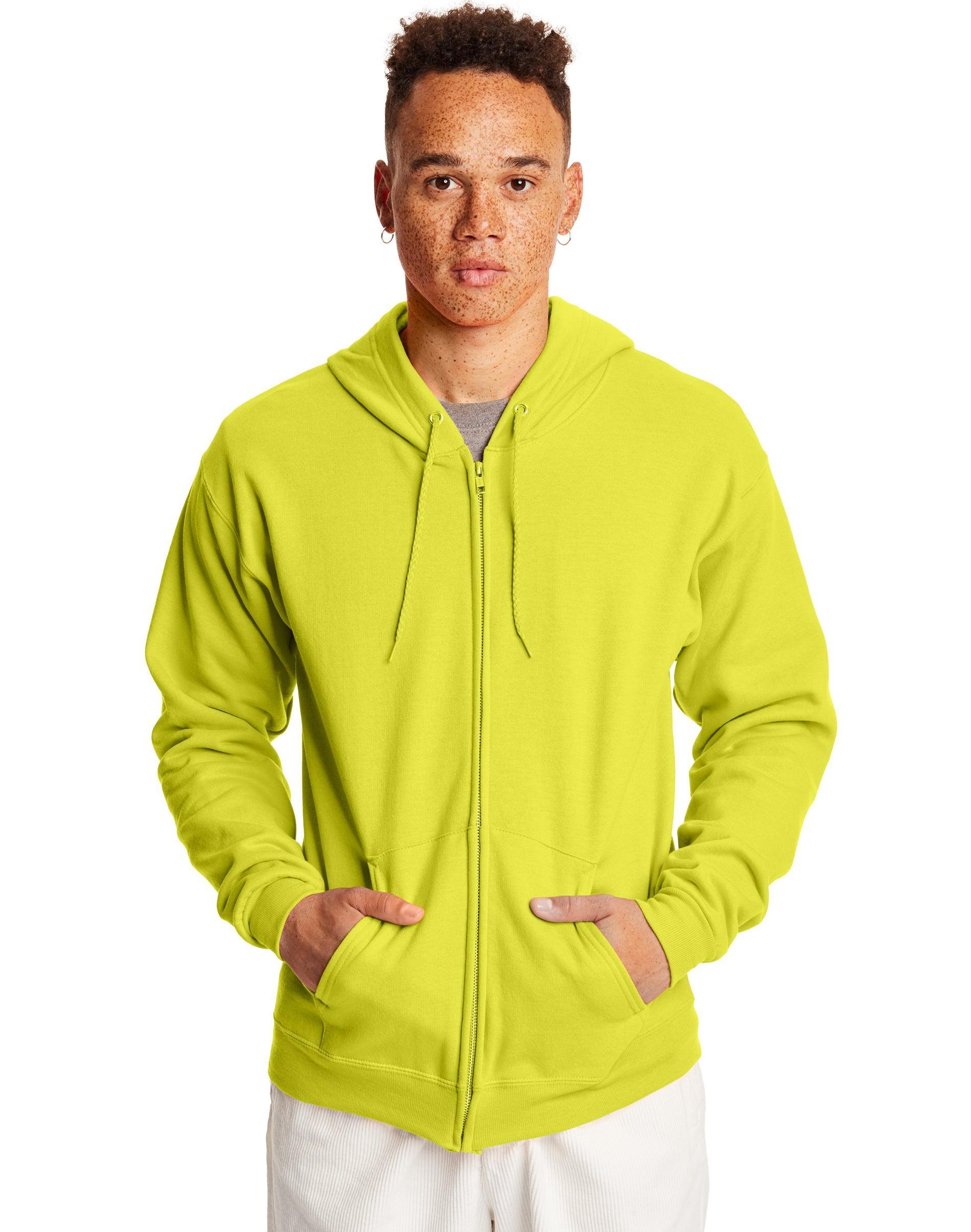 Mens Hanes EcoSmart Fleece Full-Zip Hooded Jacket Product Image