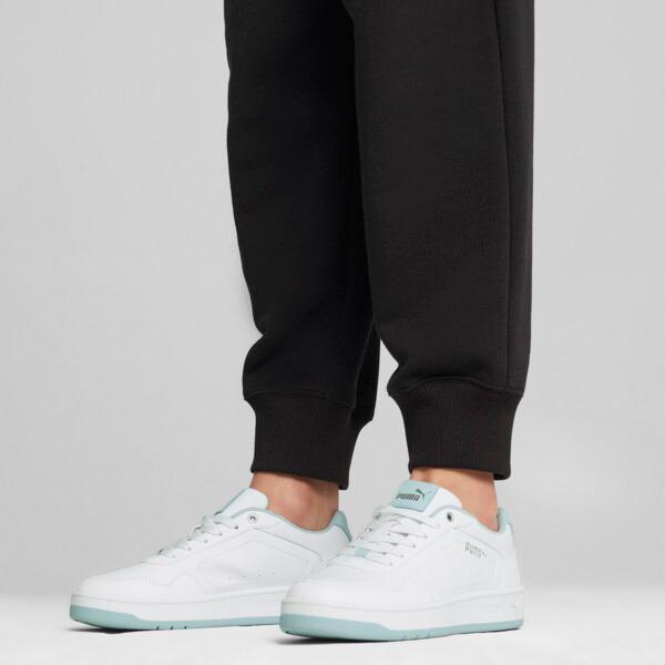 PUMA Court Classy Women's Sneakers in White/Frosted Dew/Silver Product Image