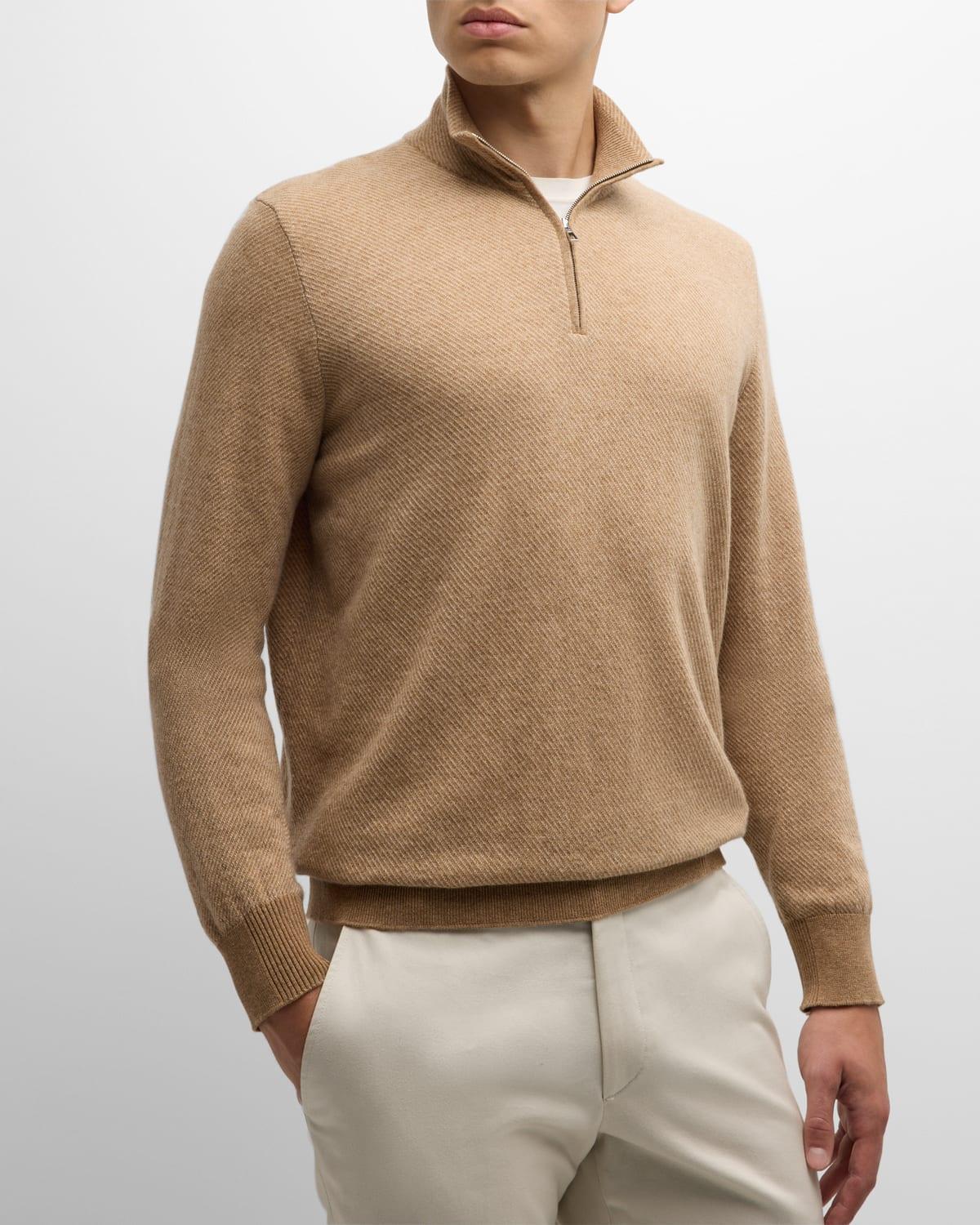 Mens Roadster 1/4-Zip Cashmere Sweater Product Image