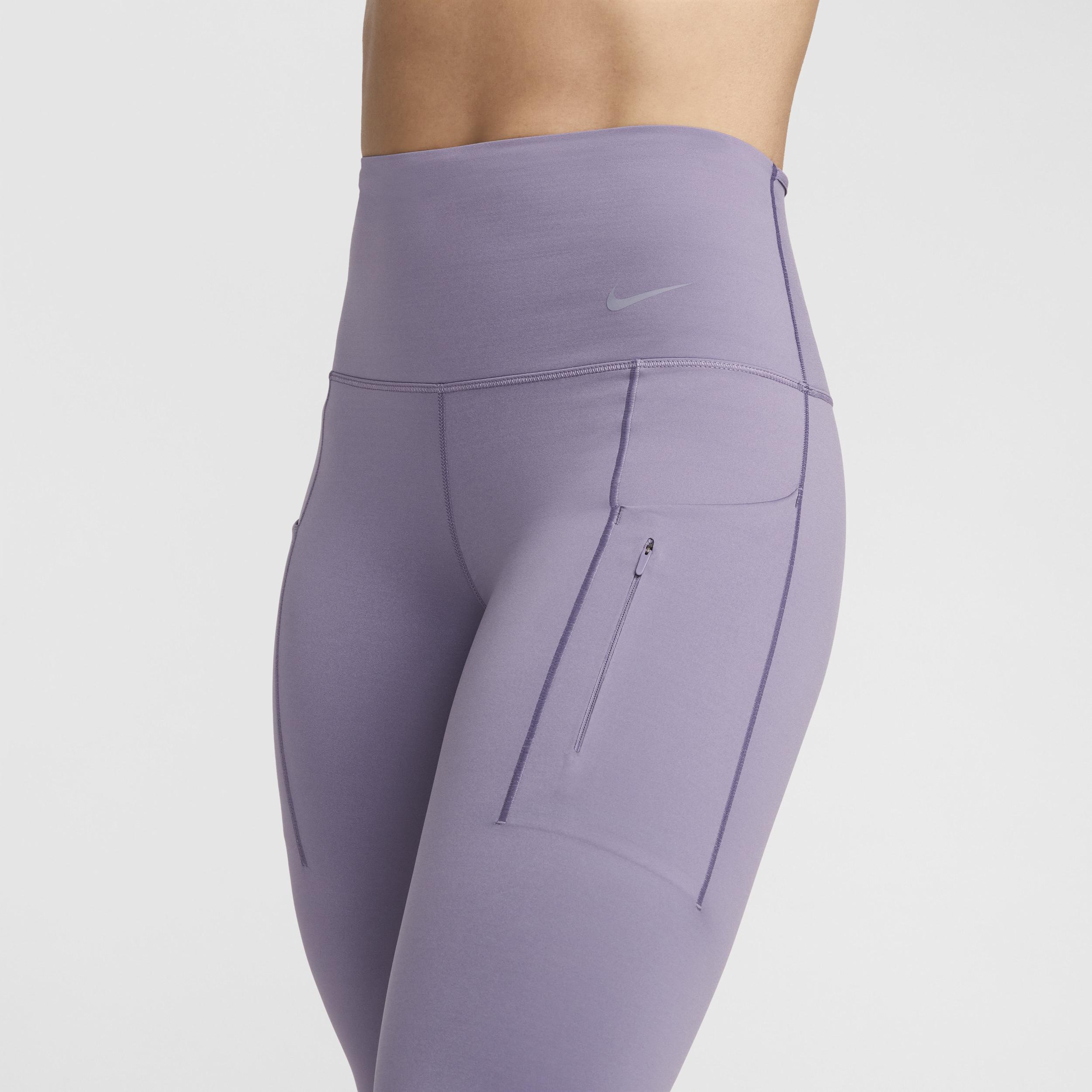 Nike Womens Go Firm-Support High-Waisted Cropped Leggings with Pockets Product Image