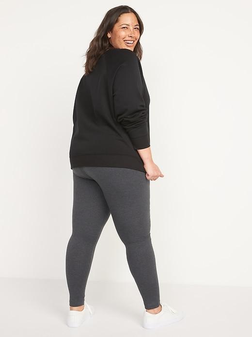 High-Waisted Jersey Ankle Leggings Product Image