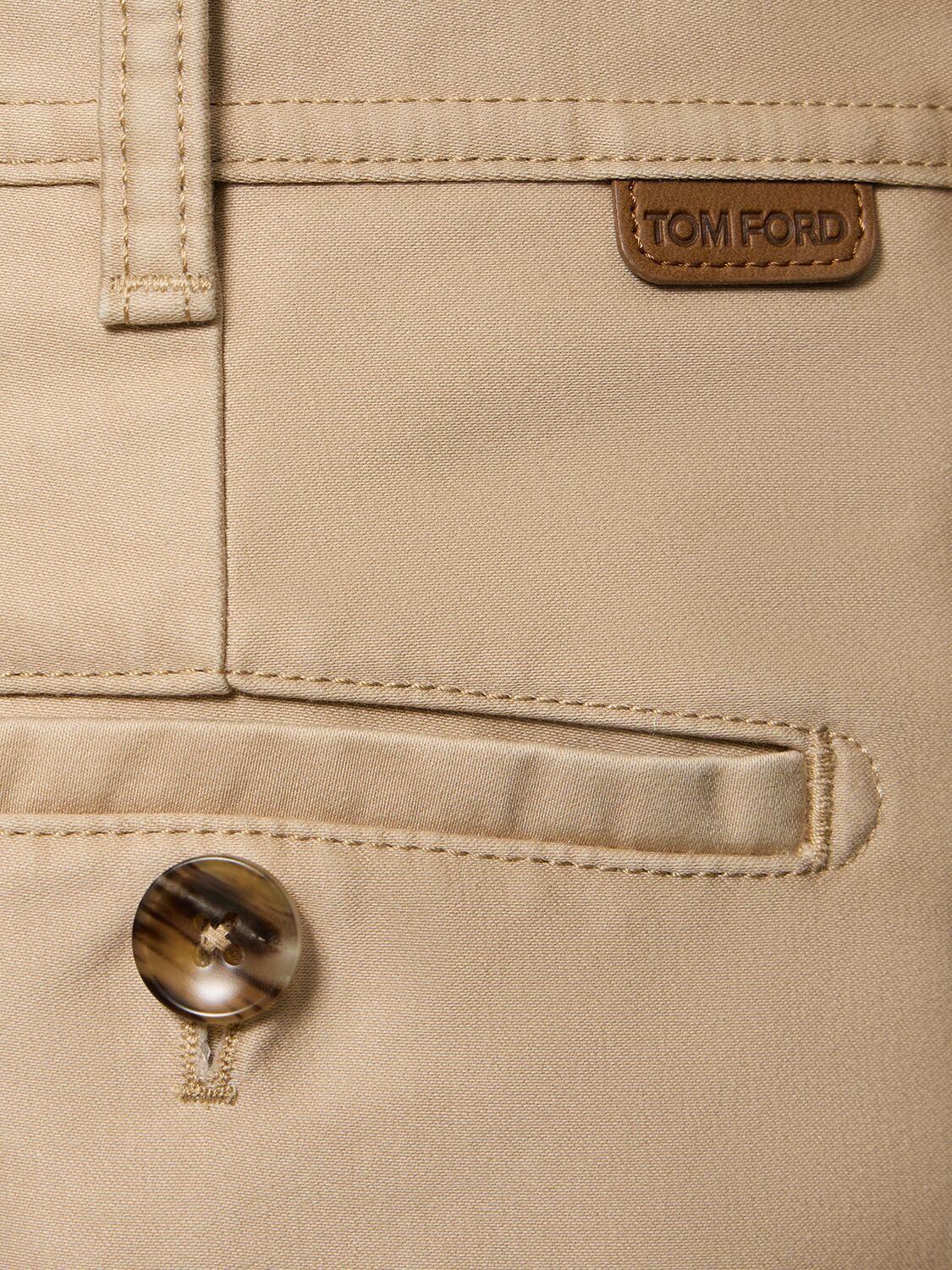 TOM FORD Beige Military Trousers In Sand Product Image