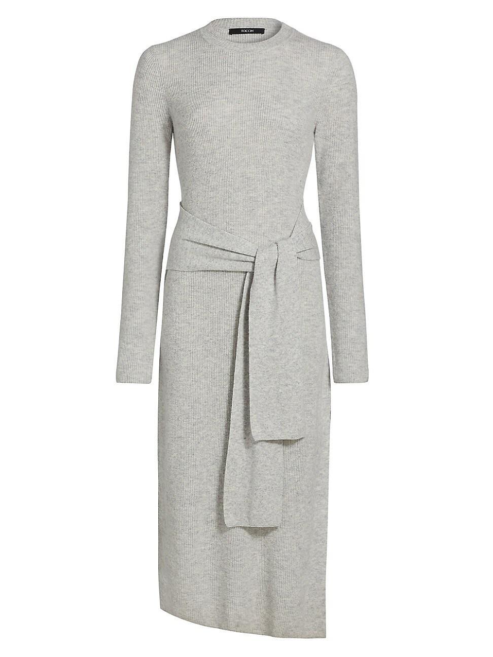 Womens Blakely Wool-Cashmere Crewneck Midi-Dress product image