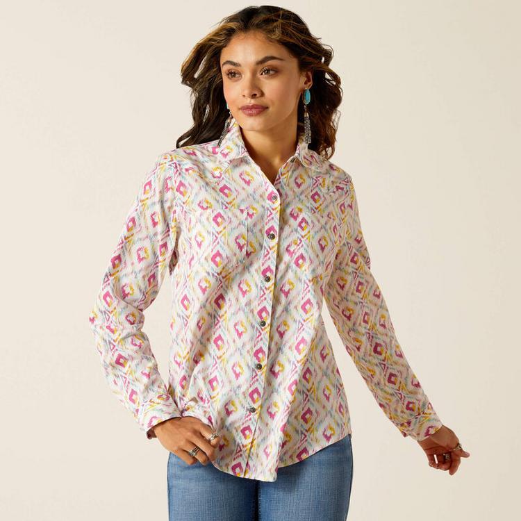 Ariat® Ladies' L/S Multi-Color Billie Jean Button Shirt Product Image