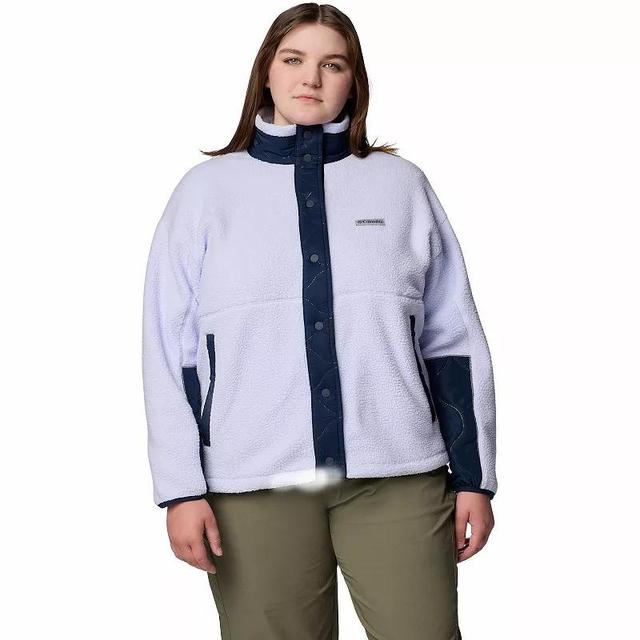 Plus Size Columbia Cloud Point Snap Fleece, Womens Product Image