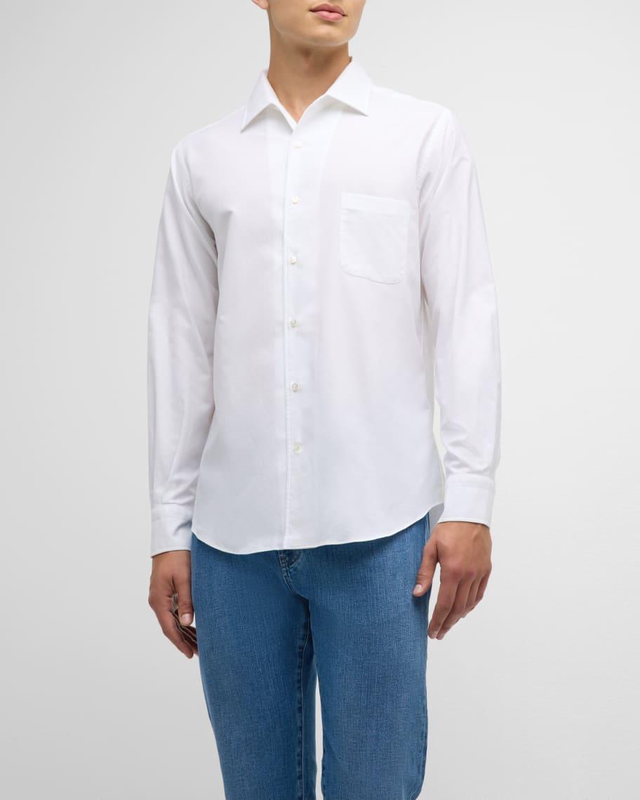 Mens Andre Oxford Cotton Sport Shirt Product Image