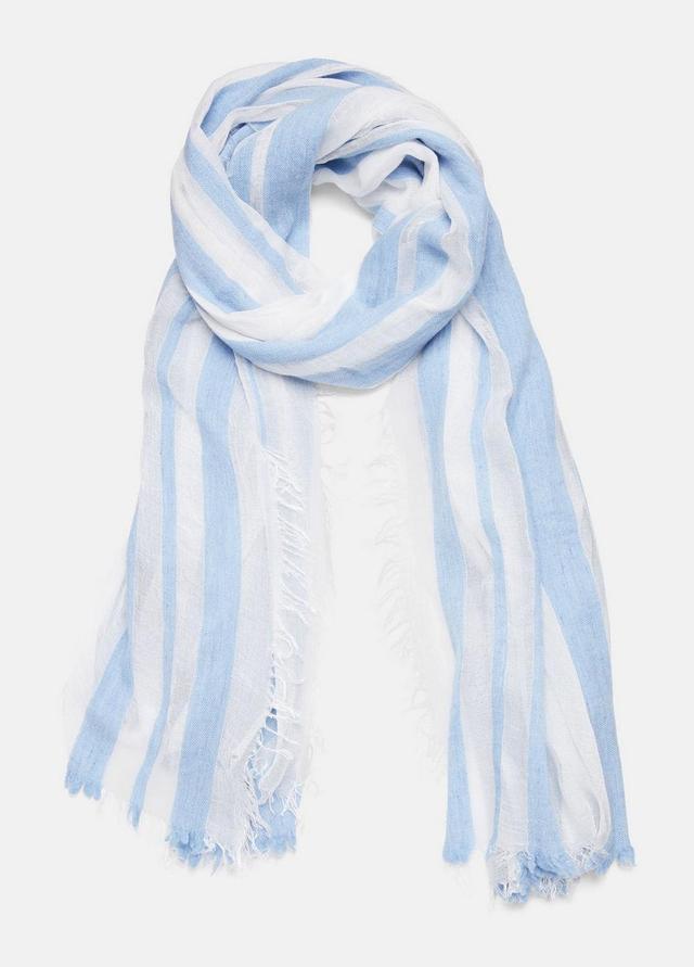 Sheer Stripe Wool-Blend Scarf Product Image