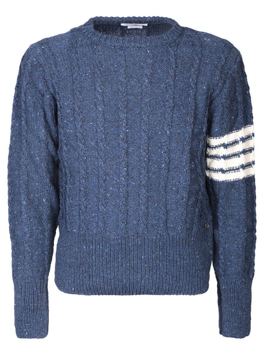 THOM BROWNE Sweaters In Blue Product Image