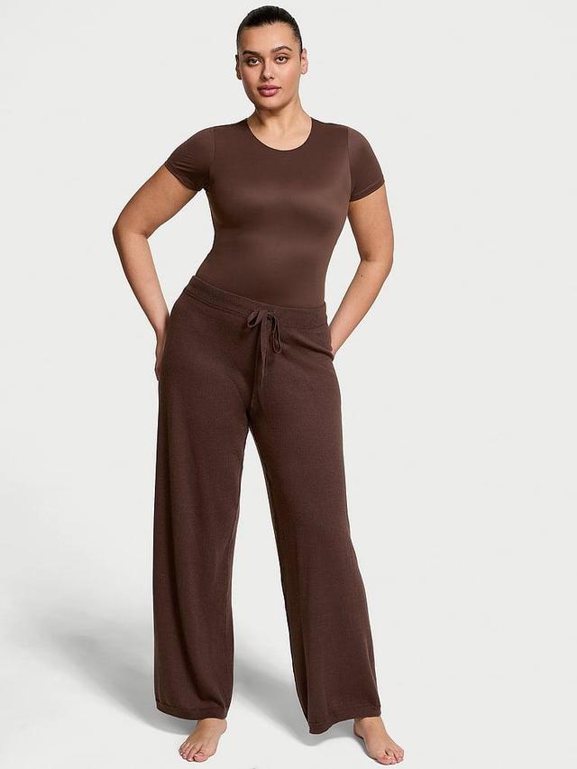 Luxe Crème Knit Lounge Pants Product Image