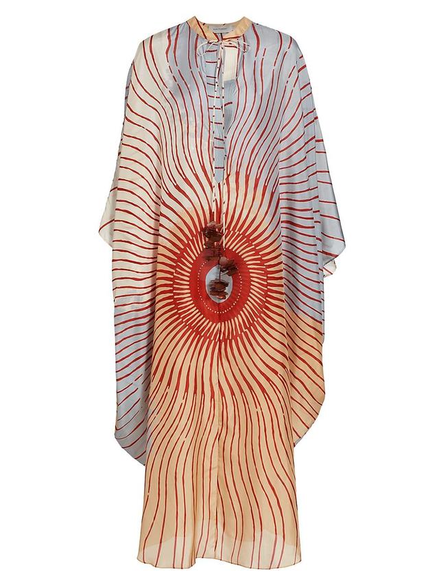 Womens Elea Silk Sunburst Caftan Product Image