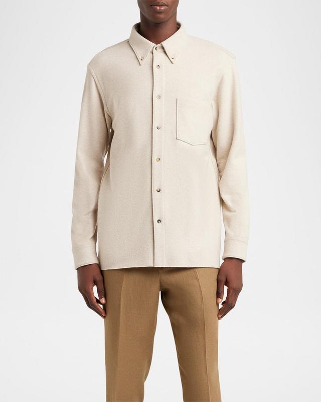 Men's Breia Wool and Cashmere Jersey Overshirt Product Image