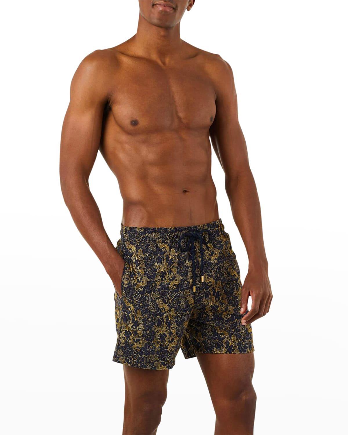 Mens Maestro Fish-Print Swim Shorts Product Image