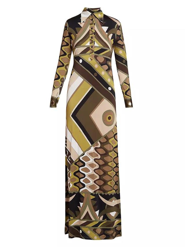 Very Vivara Printed Jersey Satin Maxi Dress Product Image