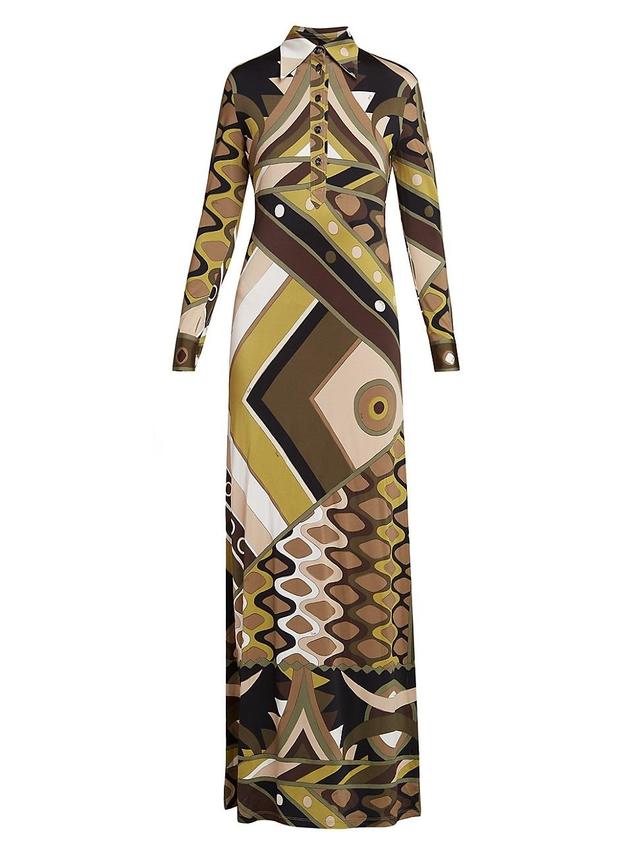 Womens Very Vivara Printed Jersey Satin Maxi Dress Product Image