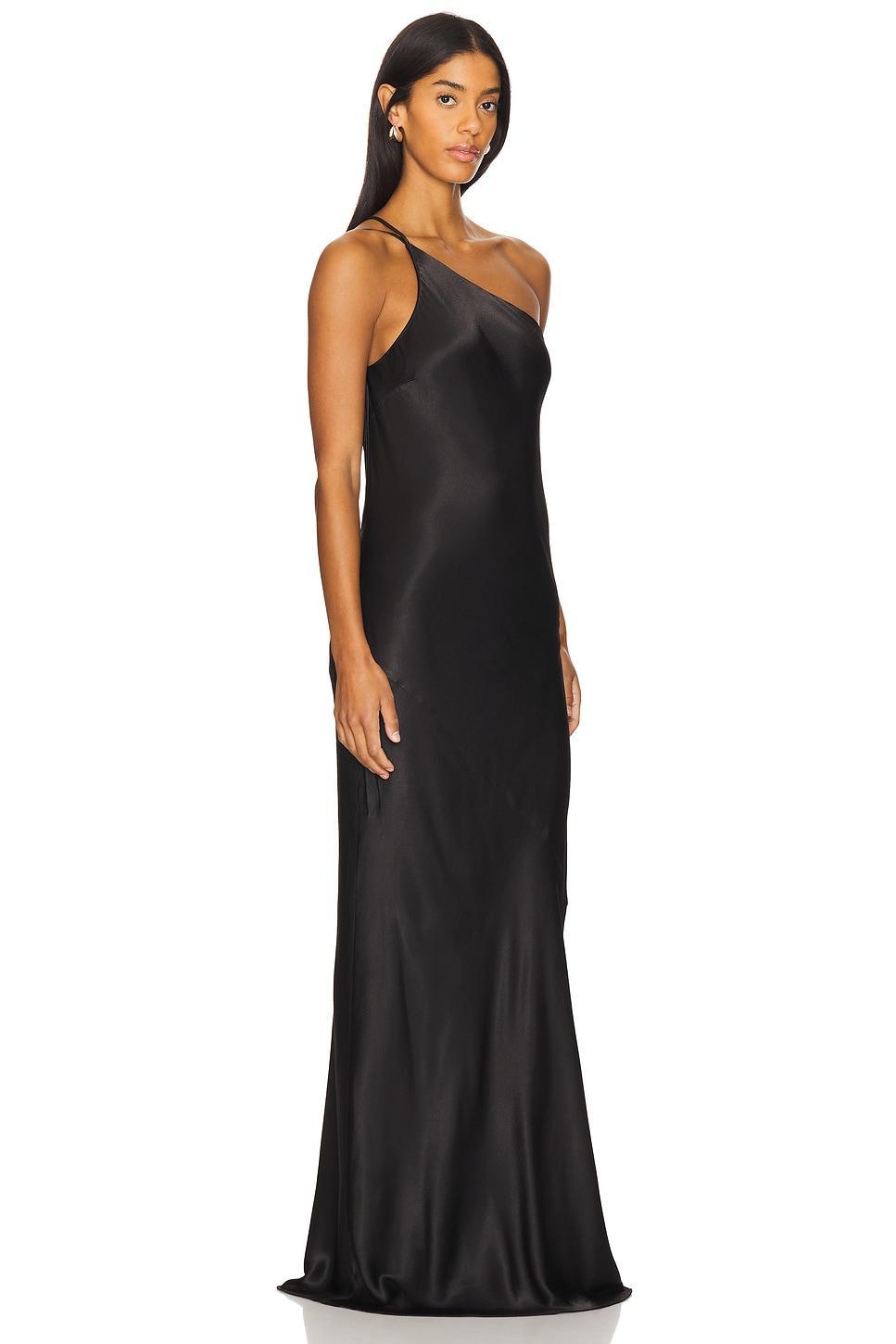 La Lune One Shoulder Cowl Back Maxi Dress Shona Joy Product Image