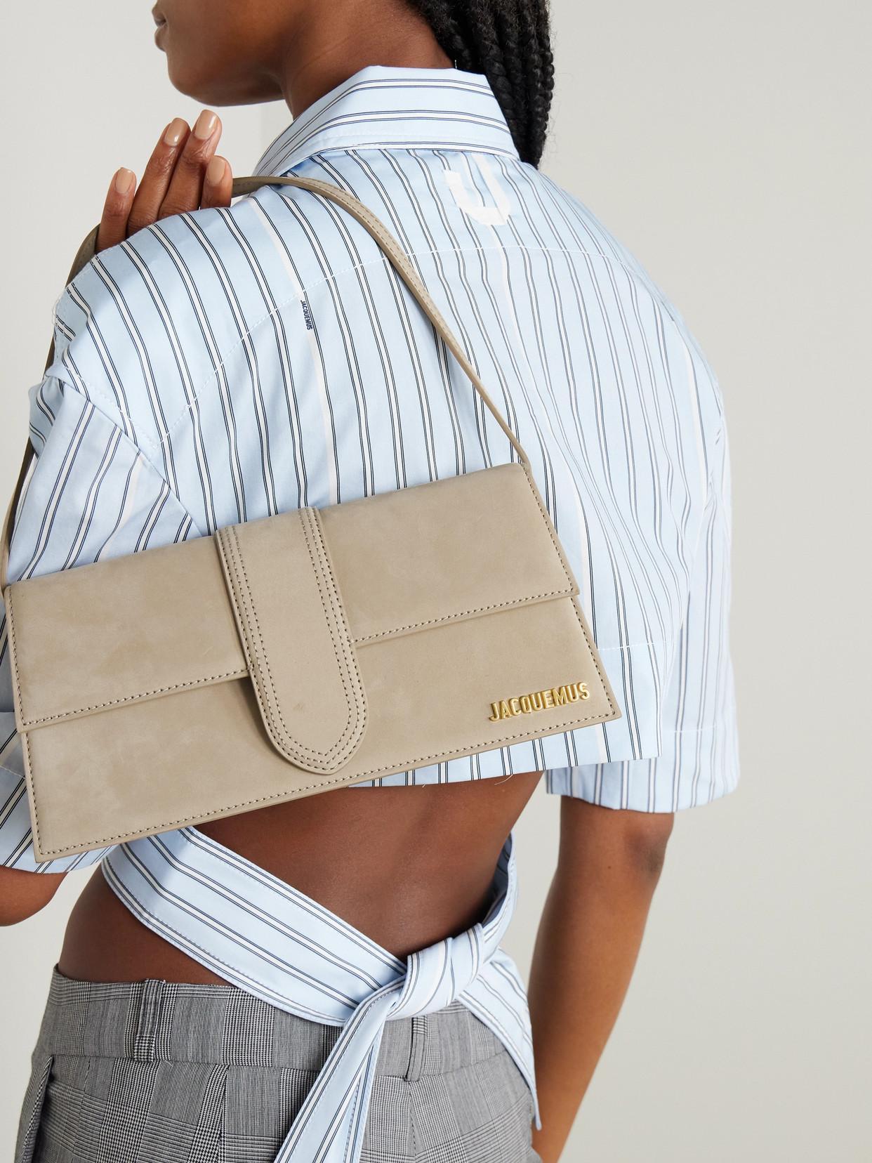 JACQUEMUS Le Bambino Long Shoulder Bag In White Product Image