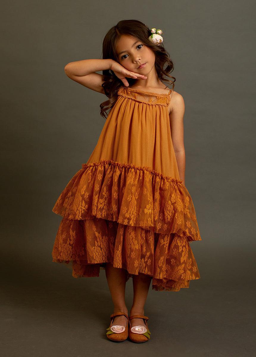 Catrina Dress in Marigold Product Image