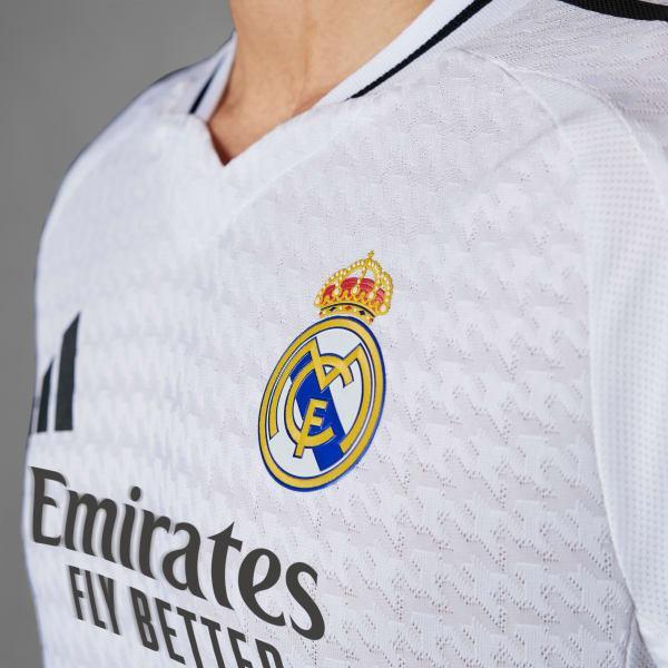 Real Madrid 24/25 Long Sleeve Home Authentic Jersey Product Image