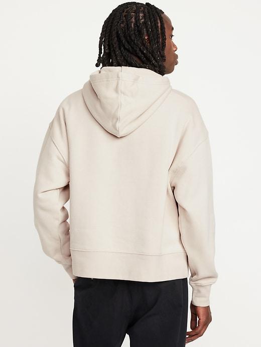 Oversized Cropped Essential Pullover Hoodie Product Image