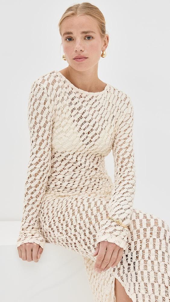 Róhe Lace Boat Neck Dress | Shopbop Product Image