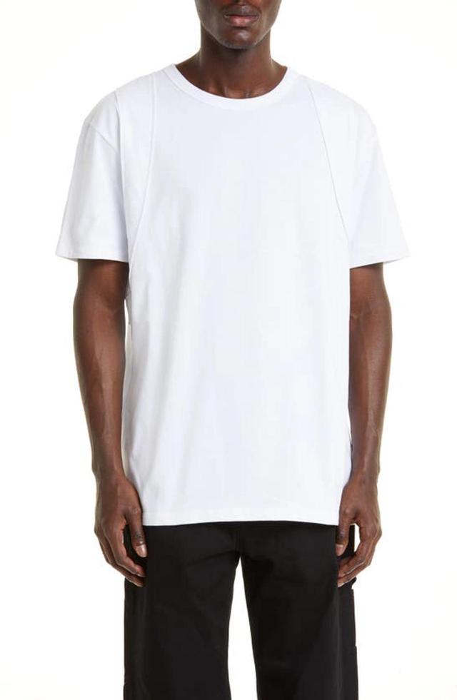 White Harness T-shirt In Bianco Product Image