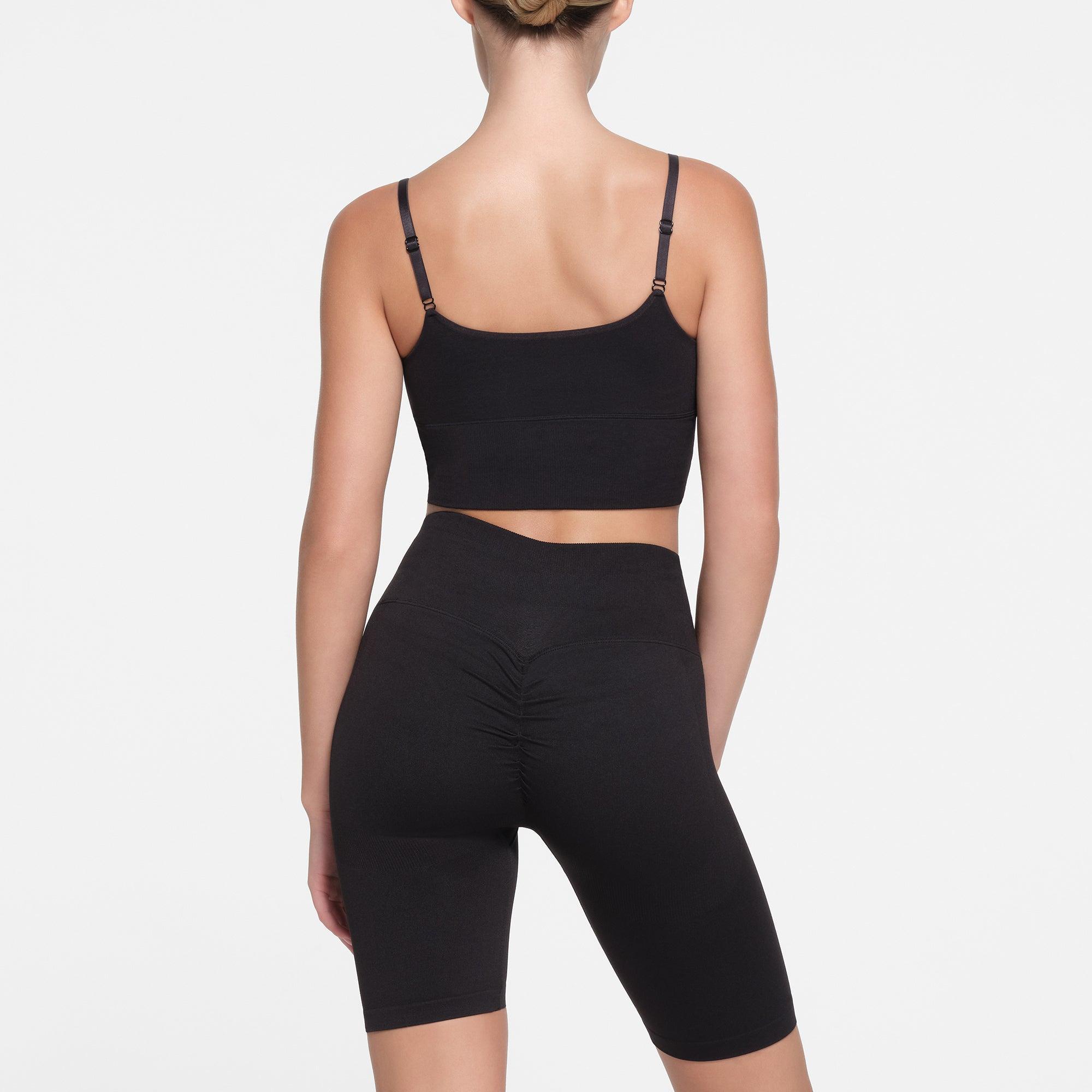 CONTOUR NYLON CROPPED CAMI | ONYX Product Image