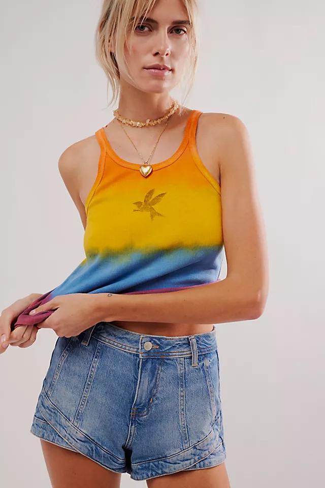 OneTeaspoon Sunset Stripe Rib Singlet Product Image