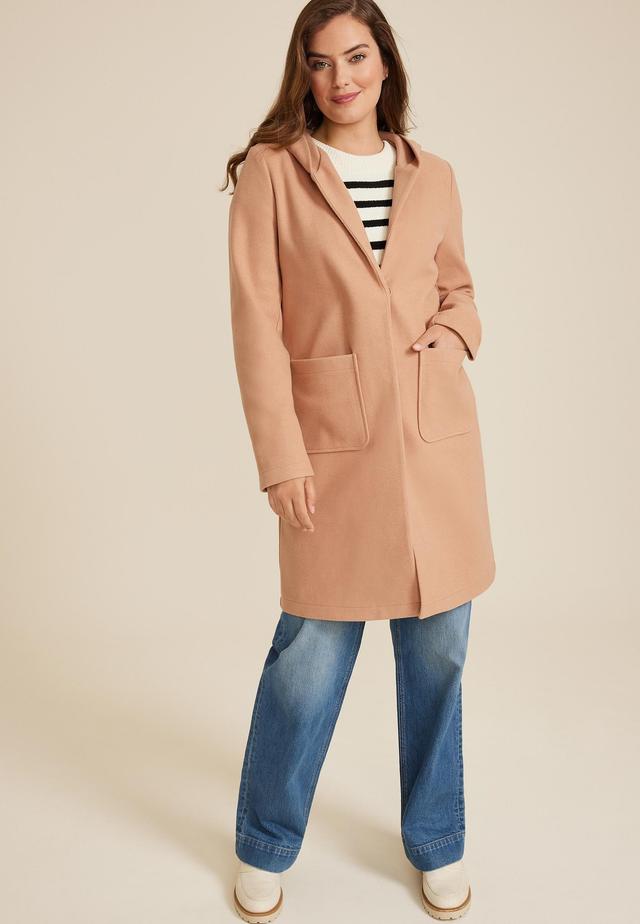 Hooded Dress Coat Product Image