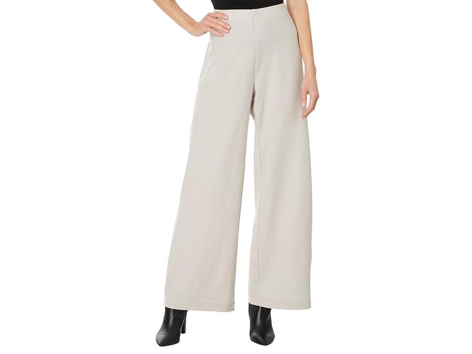 Eileen Fisher Full Length Wide Pant (Chalk) Women's Dress Pants Product Image