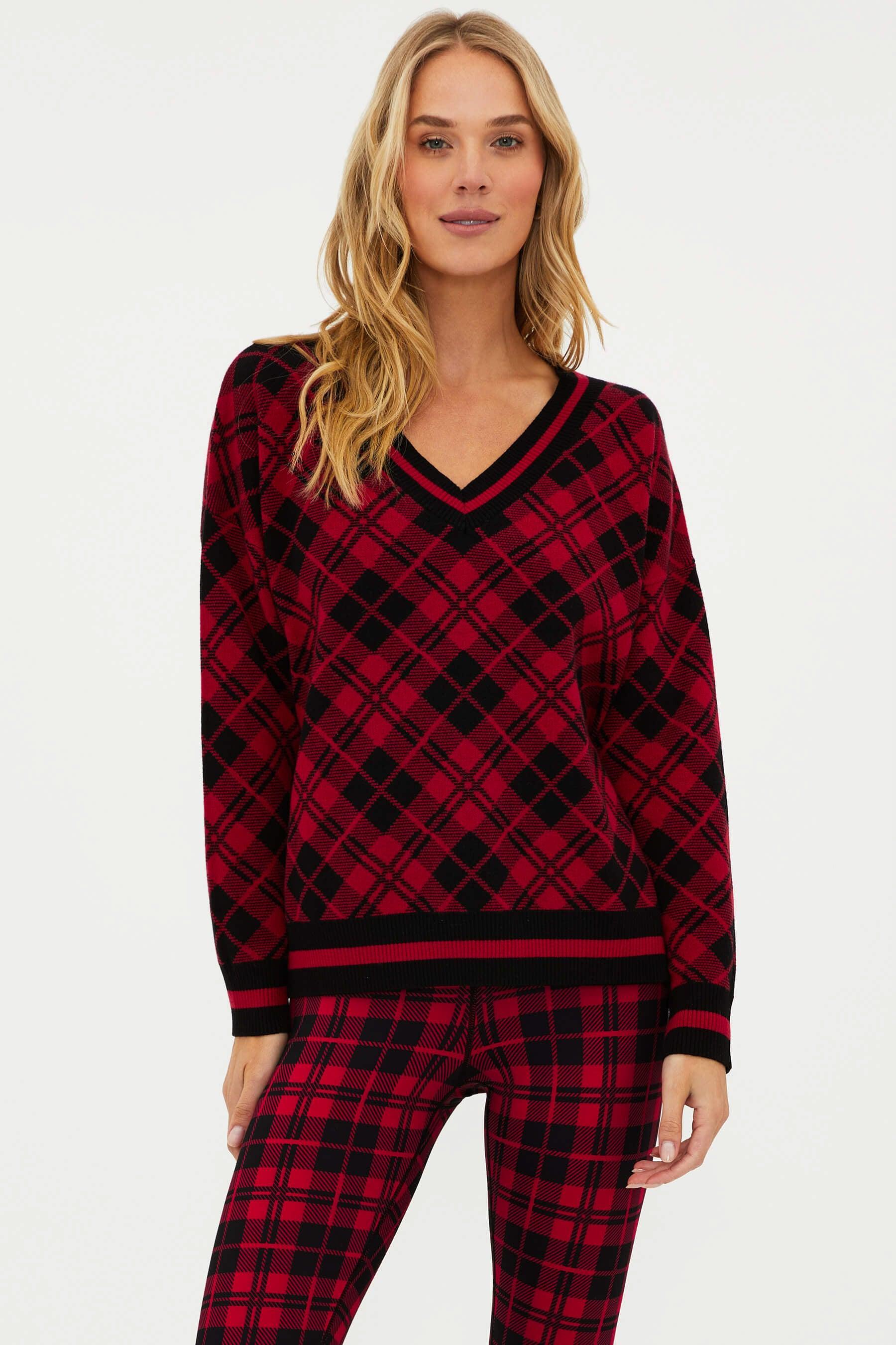 Joey Sweater Merry Plaid Product Image