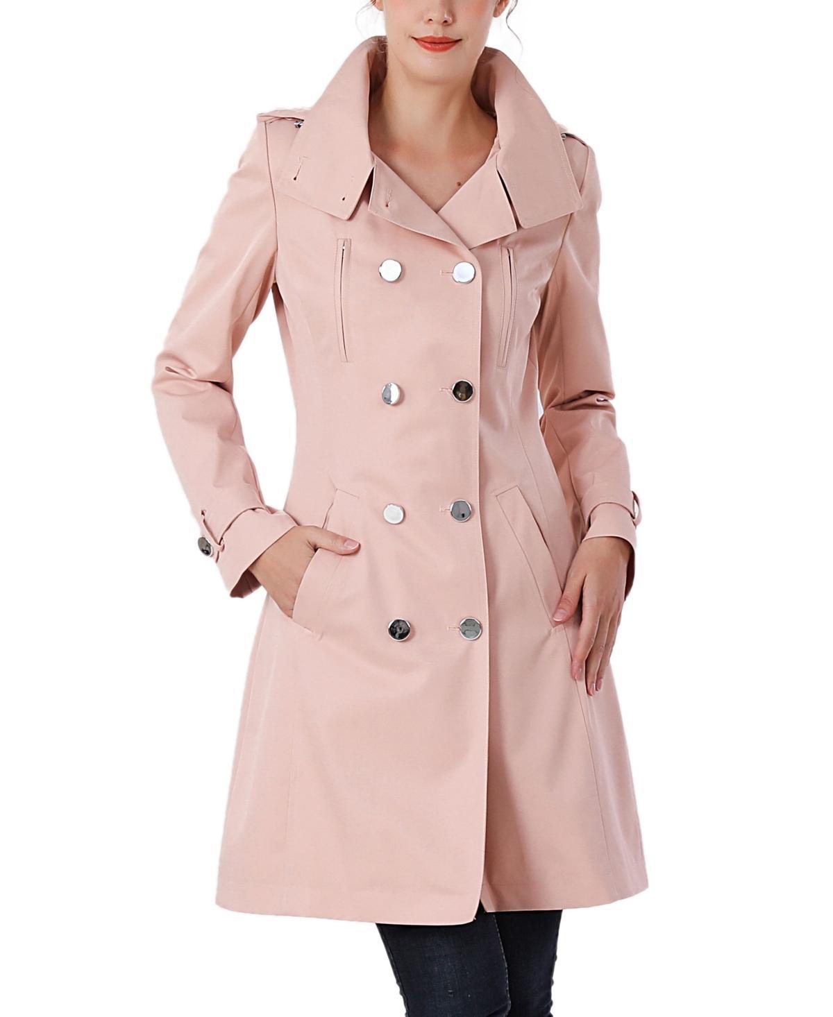 Kimi + Kai Womens Eeva Water-Resistant Hooded Trench Coat Product Image