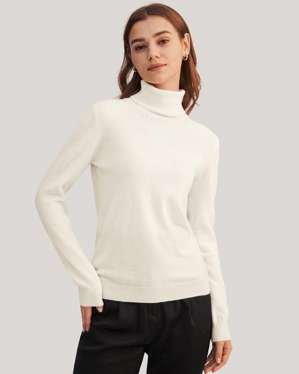 Pure Cashmere Turtleneck Sweater Product Image