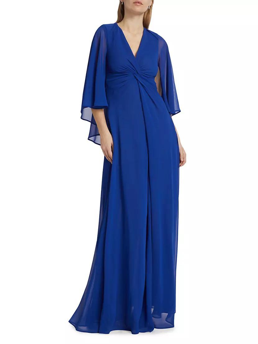 Georgette Draped Gown Product Image