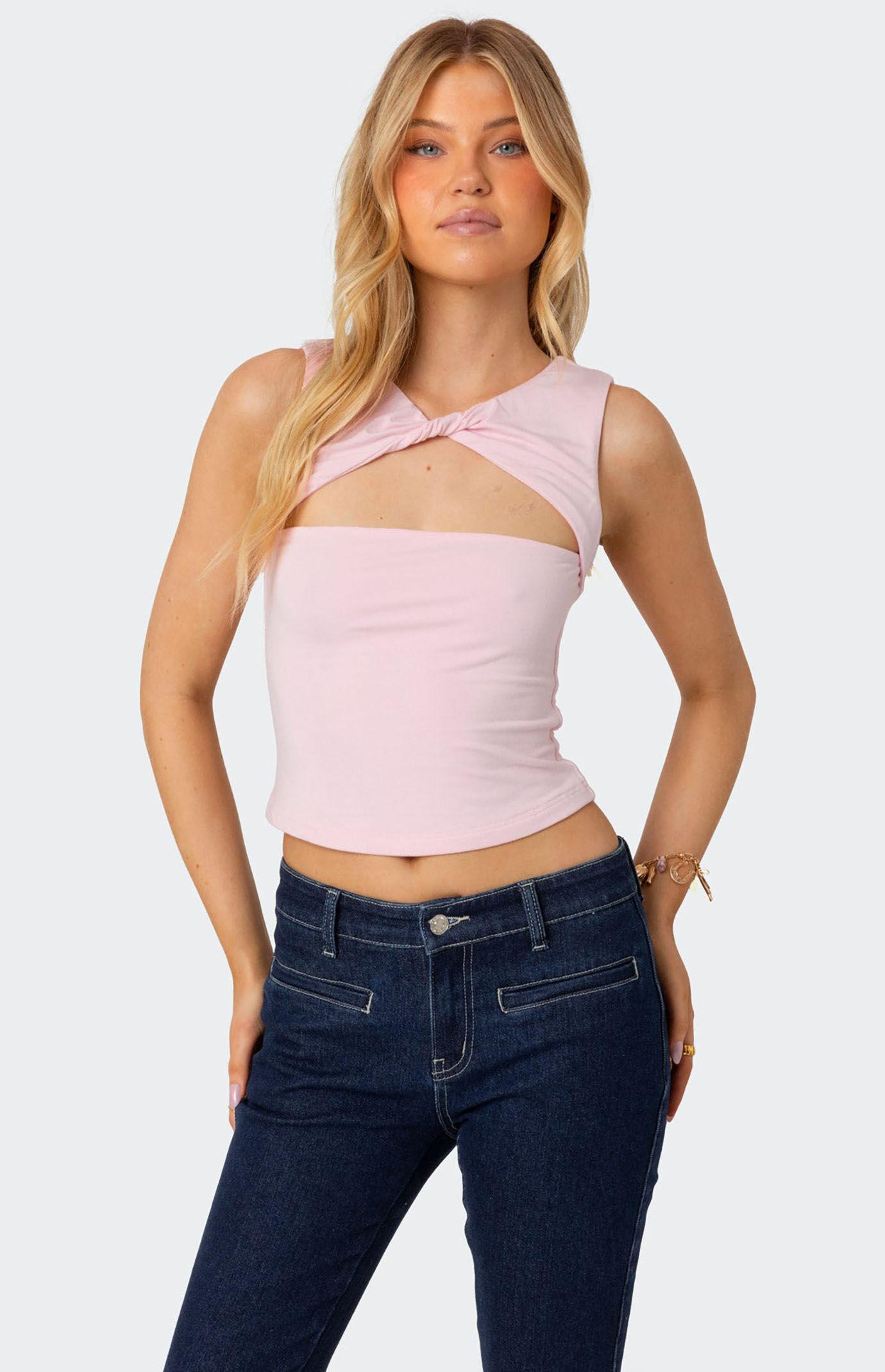 Edikted Women's Twisted Cut Out Tank Top product image