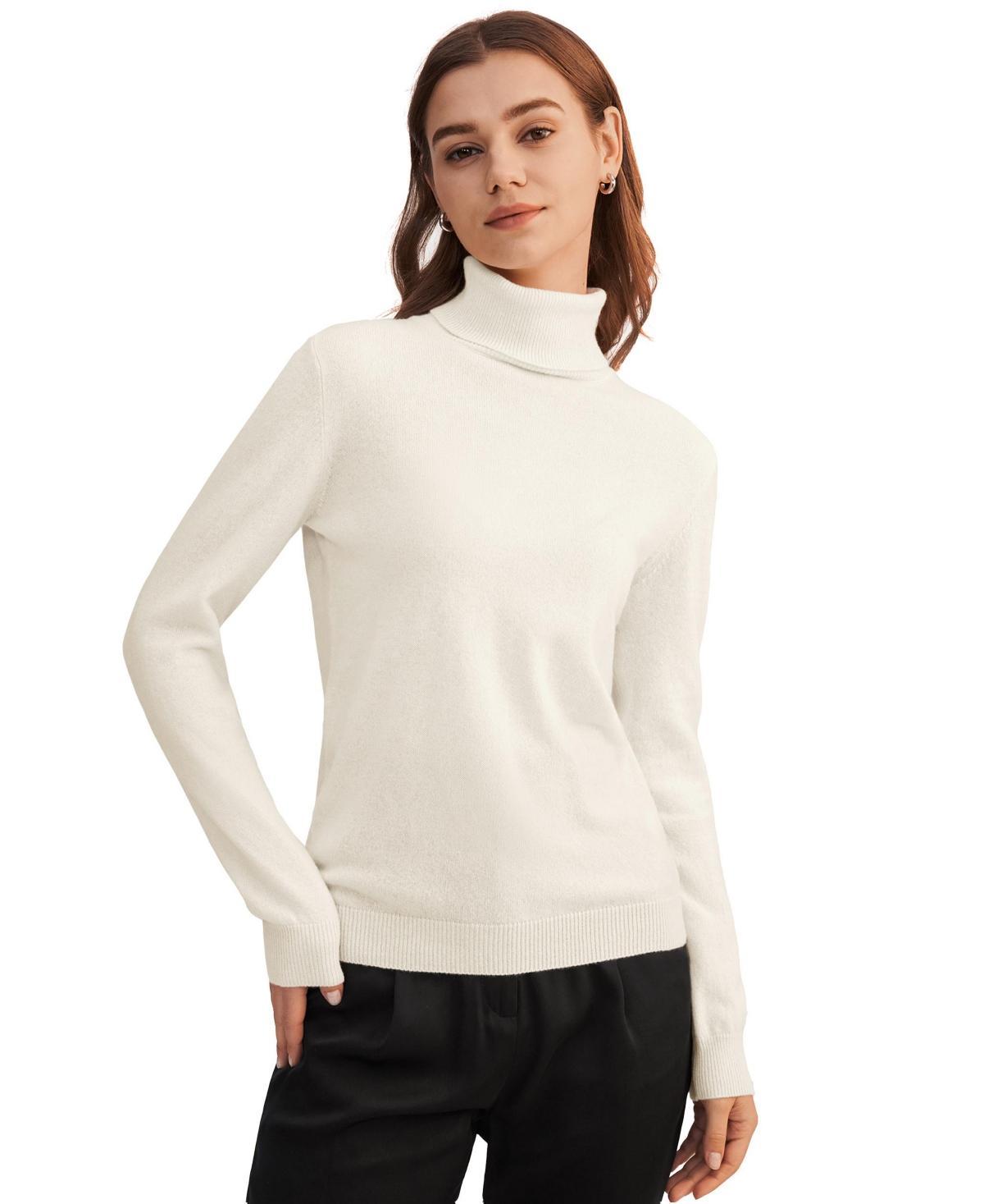 Lilysilk Womens Pure Cashmere Turtleneck Sweater For Women Product Image