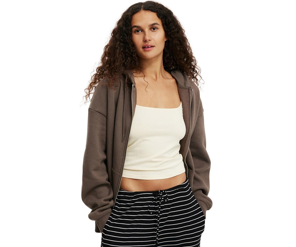 Cotton On Womens Classic Zip-Through Hoodie Product Image