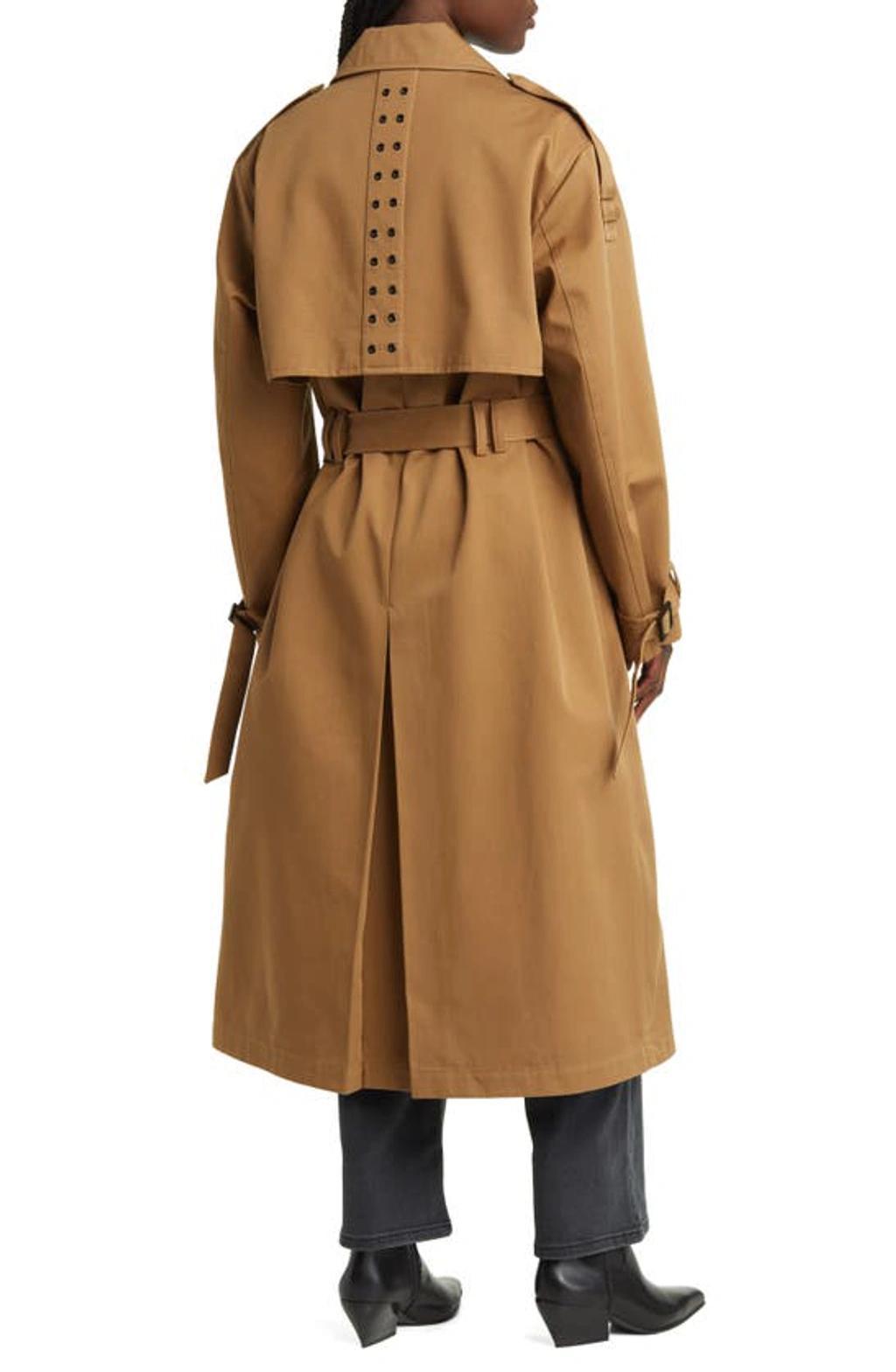 Wyatt Cotton Trench Coat In Brown Product Image