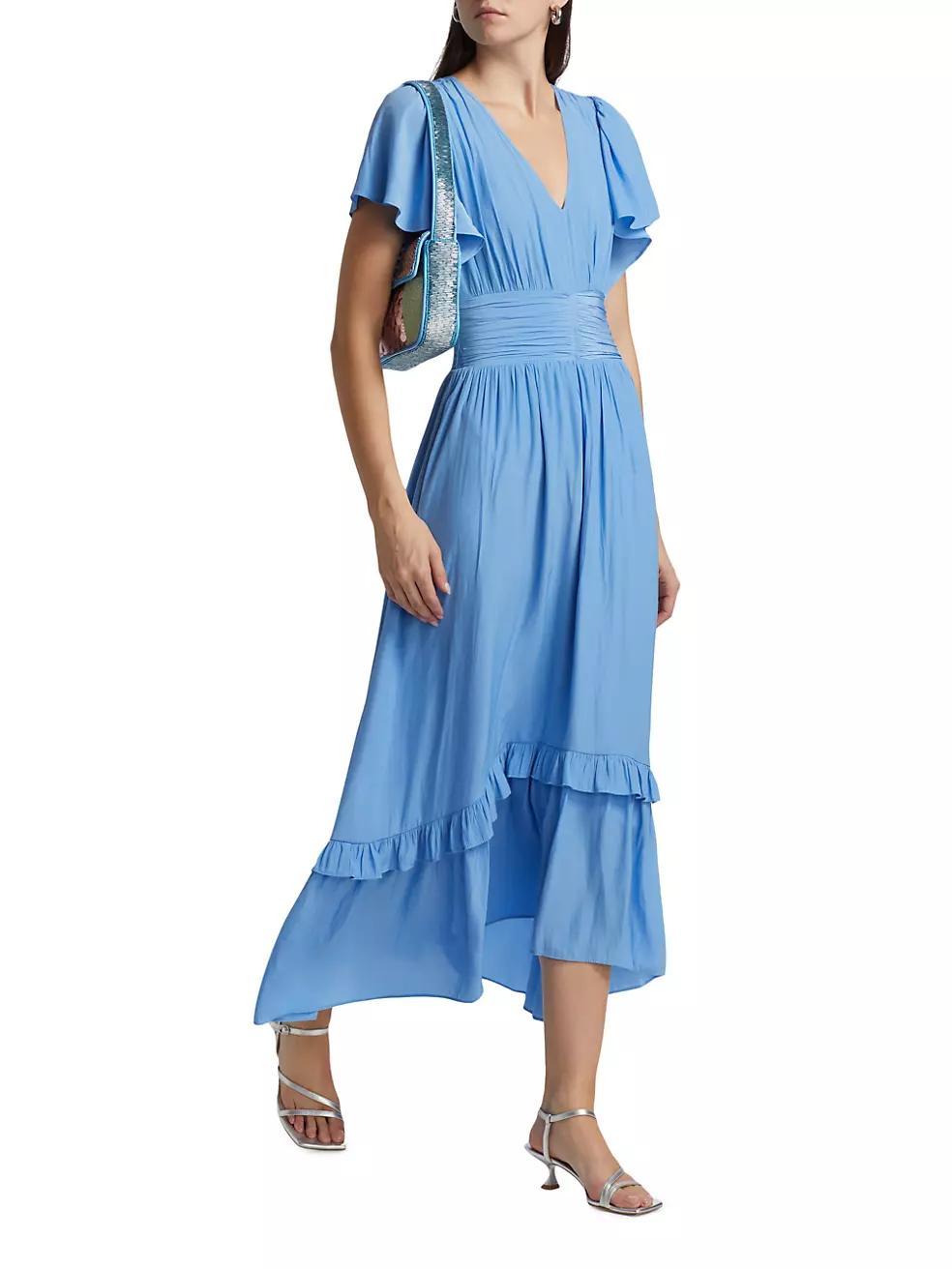 Joanie Ruffle-Trim Maxi Dress Product Image