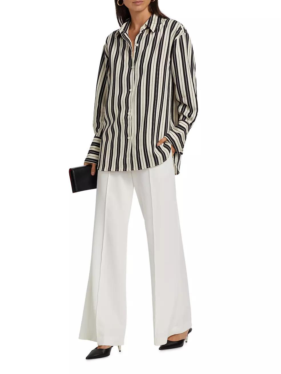 Striped Long-Sleeve Shirt Product Image