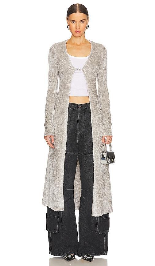 Diesel Long Cardigan in Grey - Grey. Size L (also in M, XL, XS). Product Image