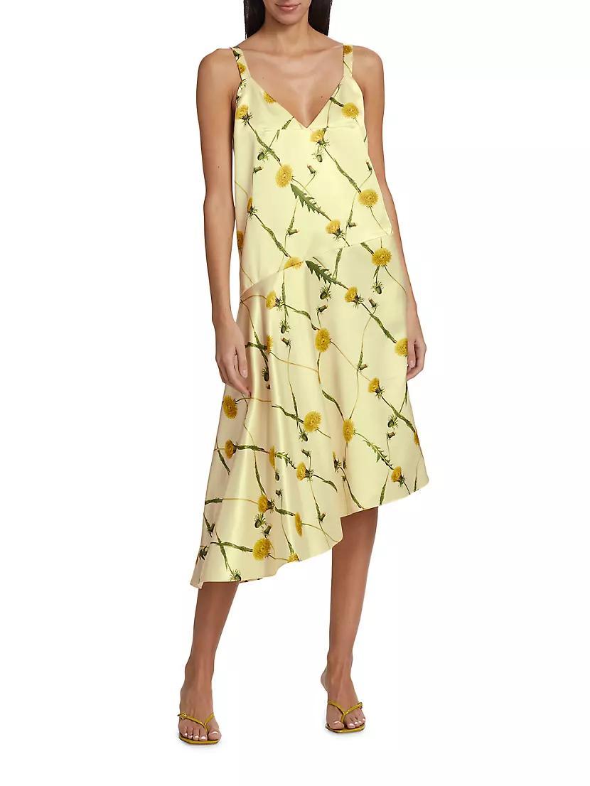 Dandelion Print Bias-Cut Slipdress Product Image