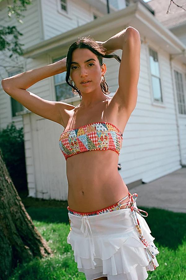 Out From Under Patchwork Bandeau Bikini Top Womens at Urban Outfitters Product Image