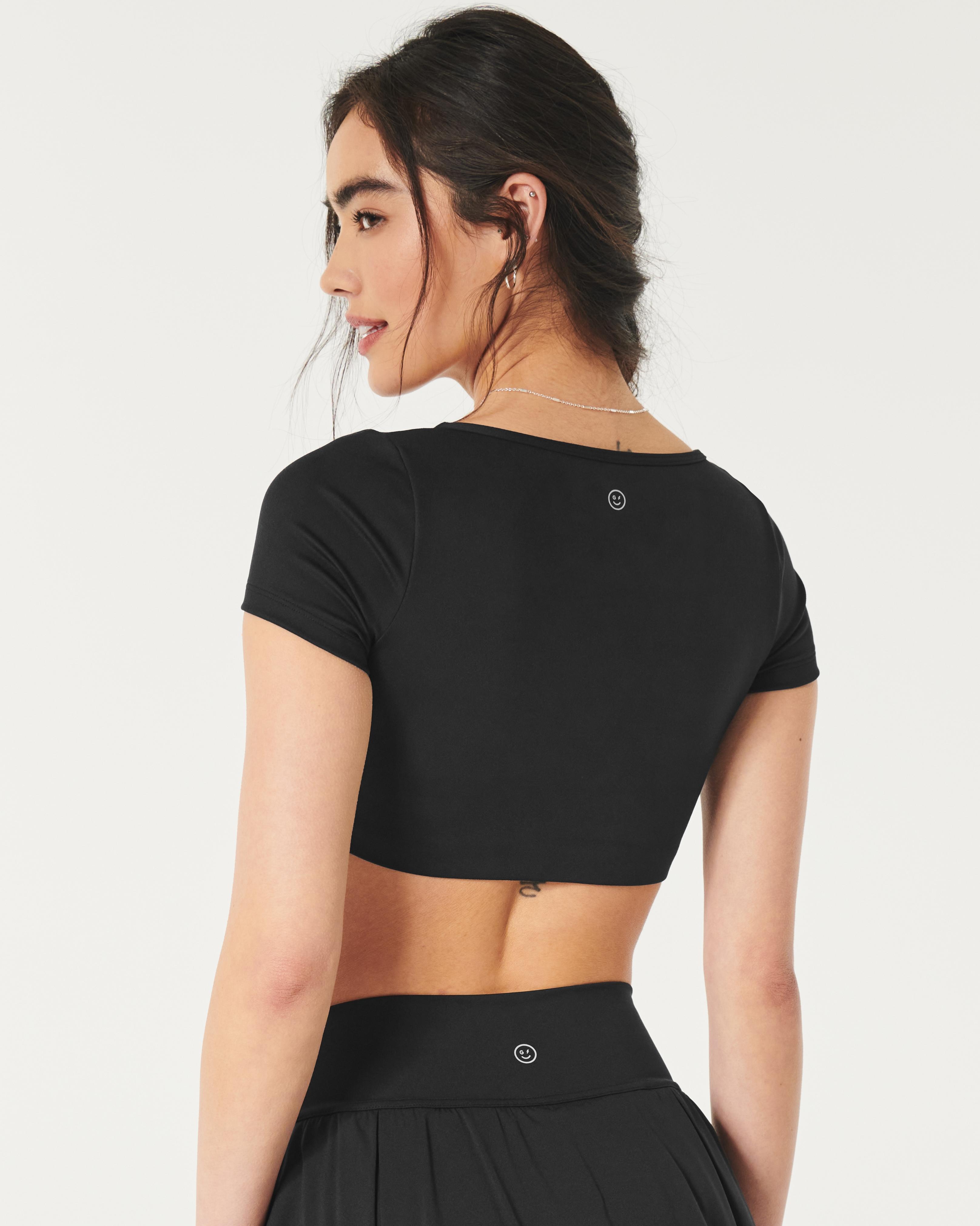 Gilly Hicks Active Recharge Crop Square-Neck Top Product Image